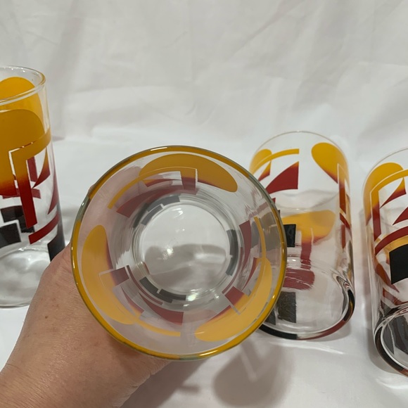 Vintage retro unique drinking glasses - Picture 6 of 8